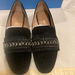 Jack Rogers Beatrix Jeweled Suede Loafers size 7